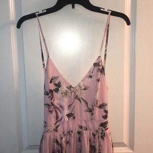 Floral Open Back Maxi Dress